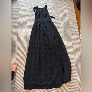 Hill House Black Eyelet Maxi Dress
